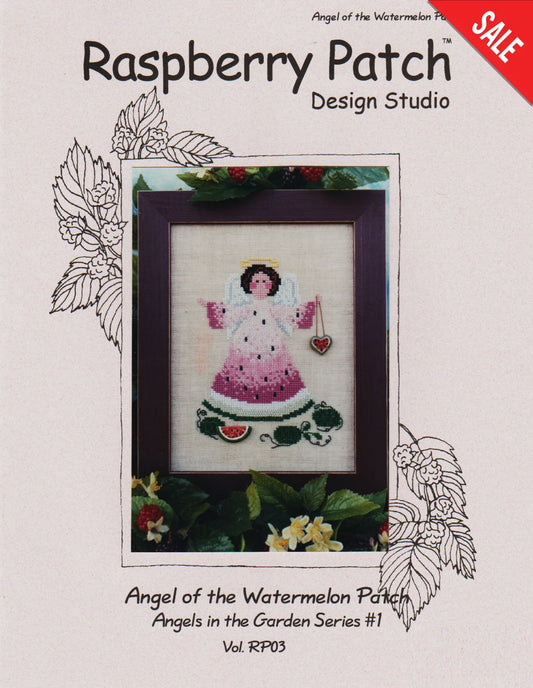Douglas Designs Angel of the Watermelon Patch RP03 cross stitch pattern