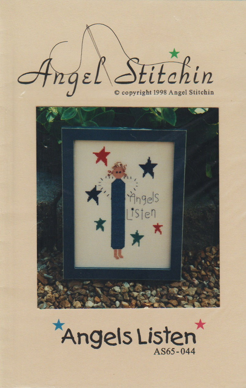 Angel Stitchin Angels Listen AS65-044 cross stitch pattern