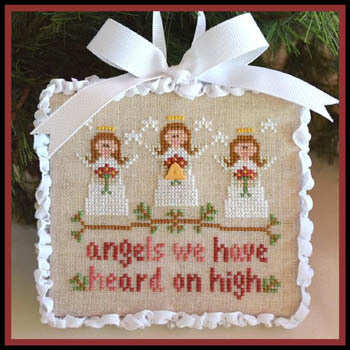 Country Cottage Needleworks Angels (We have heard on high) christmas cross stitch pattern