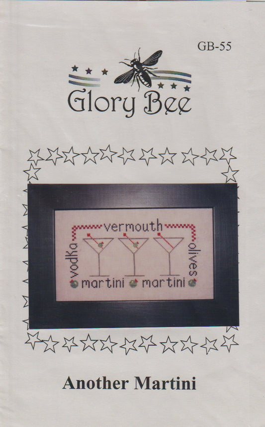 Glory Bee Another Martini GB-55 alcohol cross stitch pattern 