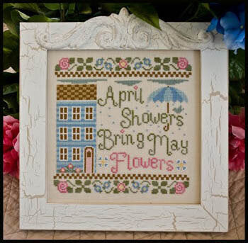 Country Cottage Needleworks April Showers cross stitch pattern