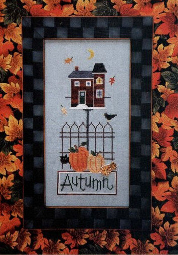 Lizzie Kate Autumn Button-Up LK058 cross stitch pattern