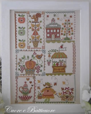 Cuore E Batticuore Autumn In Quilt cross stitch pattern