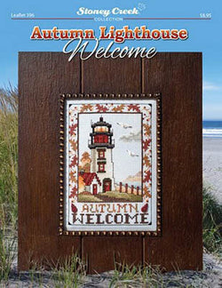 Stoney Creek Autumn Lighthouse Welcome LFT396 cross stitch pattern