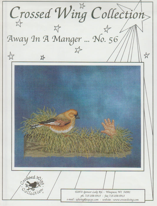 Crossed Wing Collection Away In A Manger 56 cross stitch pttern