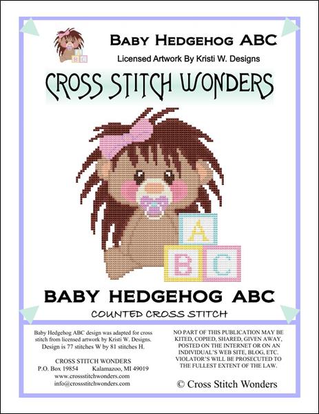 Baby Hedgehog ABC pattern