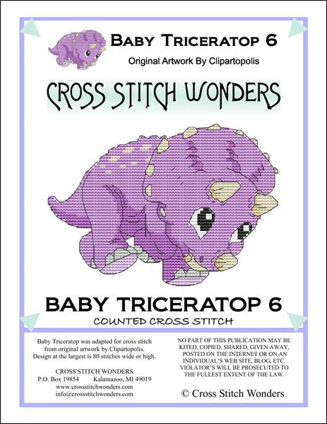 Baby Triceratops 06 pattern