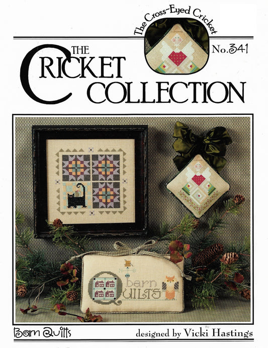 Cricket Collection Barn Quilts CC341 Amish cross stitch pattern