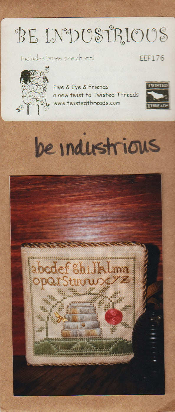 Ewe & Eye Be Industrious EFF176 primitive cross stitch pattern