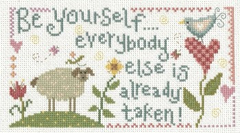 Imaginating Be Yourself 3375 cross stitch pattern