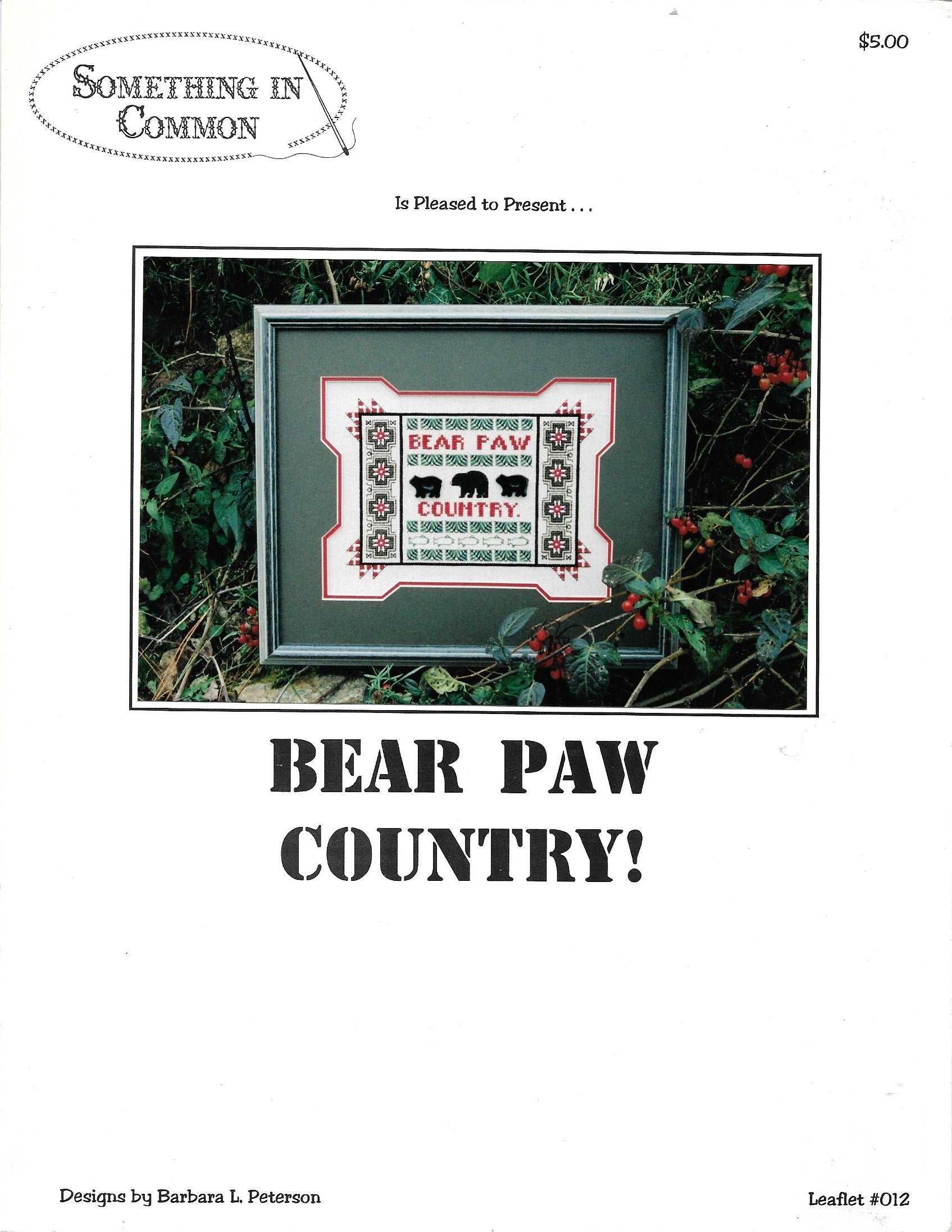 Something in Common Bear Paw Country cross stitch pattern