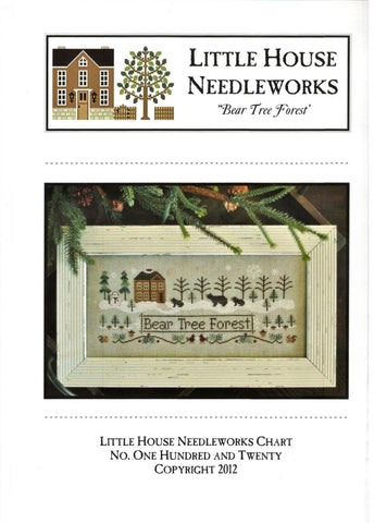 Little House Needleworks Bear Tree Forest LHN120 cross stitch pattern
