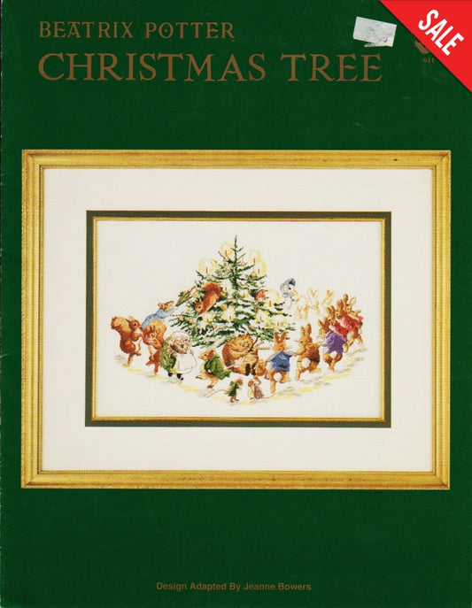 Green Apple Beatrix Potter Christmas Tree 611 cross stitch pattern