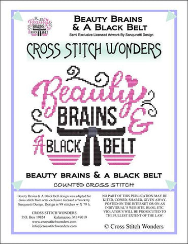 Cross Stitch Wonders Marcia Manning Beauty Brains and A Black Belt Cross stitch pattern