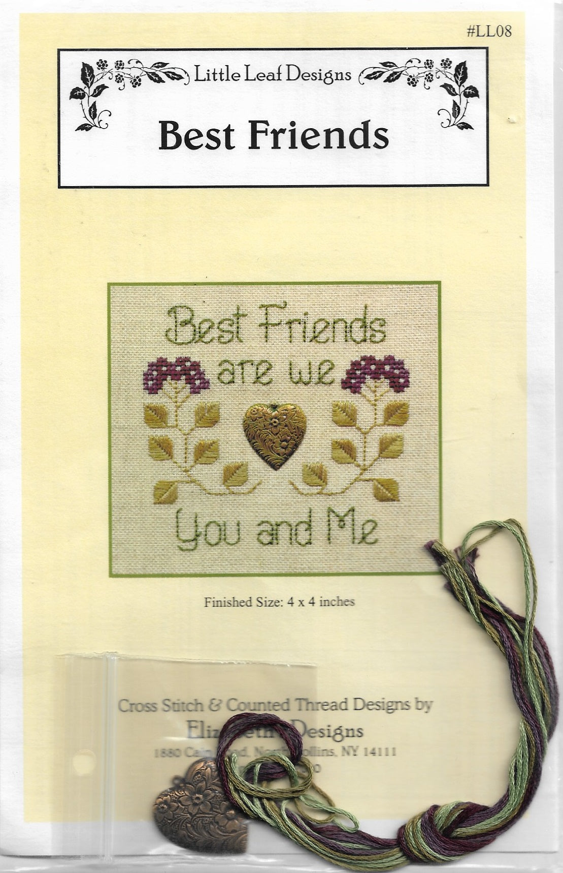 Elizabeth's Designs Best Friends LL08 cross stitch pattern