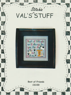 Val's Stuff Best of Friends CS100 cross stitch pattern