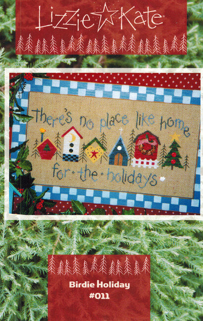 Lizzie Kate Birdie Holiday LK011 cross stitch pattern