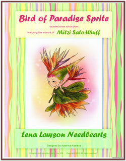 Lena Lawson Bird of Paradise cross stitch pattern