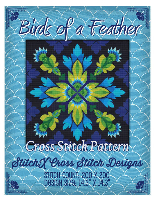 StitchX Birds of a Feather cross stitch pattern