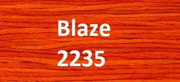 Weeks Dye Works 2235 Blaze W-171 cross stitch fabric