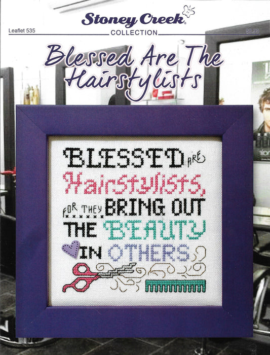 Stoney Creek Blessed Are The Hairstylists LFT535 cross stitch pattern