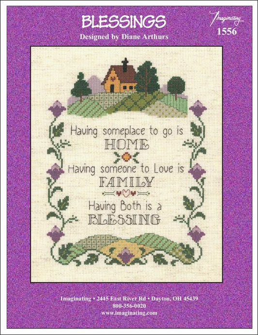 Imaginating Blessings 1556 cross stitch pattern