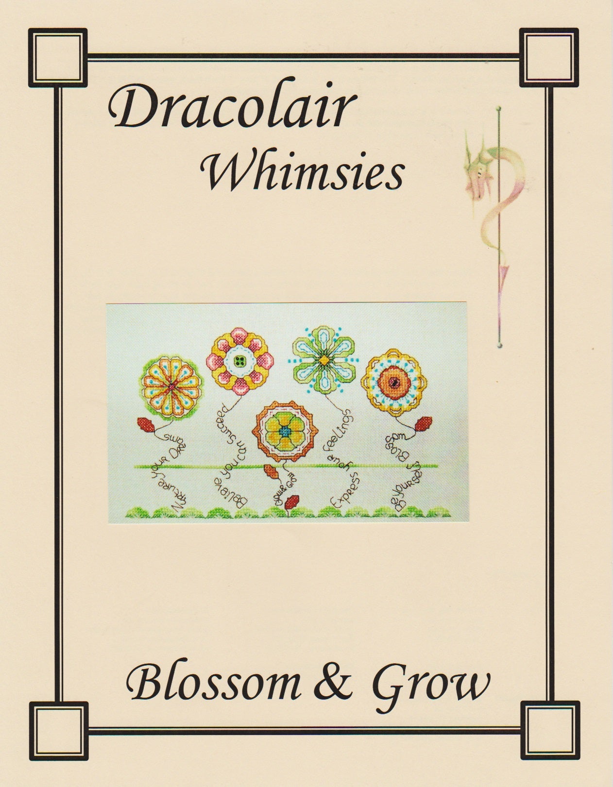 Dracolair Blossom & Grow cross stitch pattern