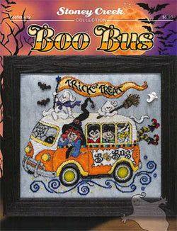 Stoney Creek Boo Bus LFT419 halloween cross stitch pattern