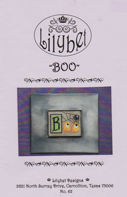 Lilybet Boo halloween cross stitch pattern