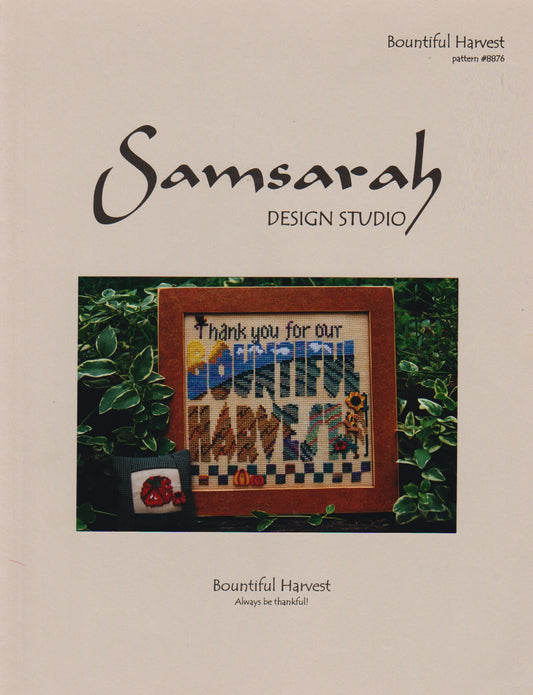 Sam Sarah Bountiful Harvest 8876 cross stitch pattern