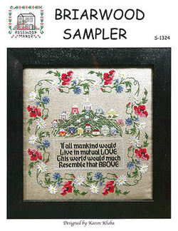 Rosewood Manor Briarwood Sampler S-1324 cross stitch pattern