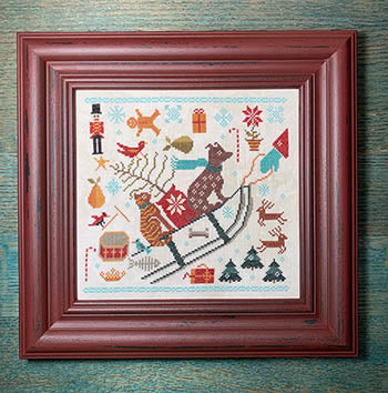 Carriage House Bringing Christmas cross stitch pattern