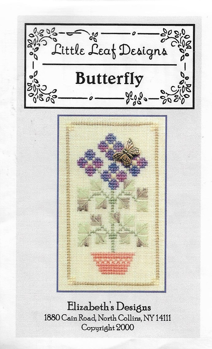 Elizabeth's Designs Butterfly cross stitch pattern