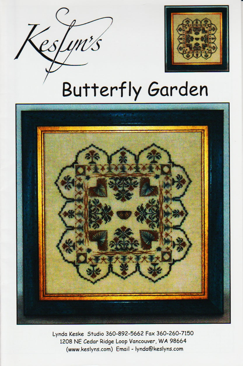 Keslyn's Butterfly Garden cross stitch pattern