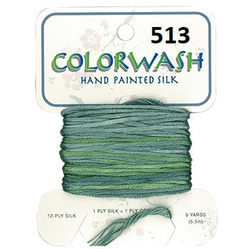 Colorwash Hand Painted Japanese Silk floss
