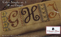 Summer House Calico Sampler no. 3 cross stitch pattern