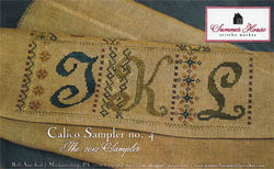 Summer House Calico Sampler no. 4 cross stitch pattern
