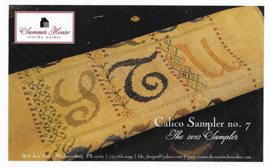 Summer House Calico Sampler no. 7 cross stitch pattern