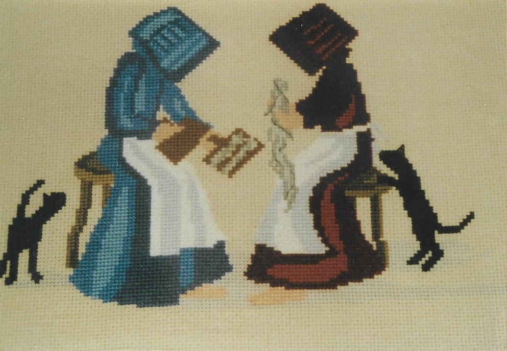 Diane Graebner Carding The Wool DGX-105 amish cross stitch pattern