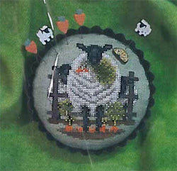 Blackberry Lane Designs Carrots For Ewe sheep cross stitch pattern