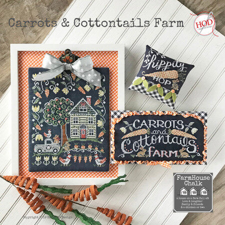 Hands On Design Carrots & Cottontails Farm HD-171 cross stitch pattern