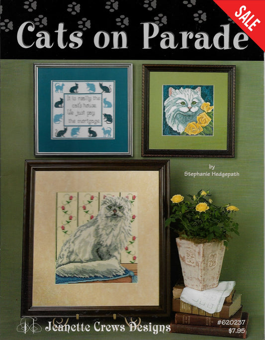 Jeanette Crews Cats on Parade cross stitch pattern