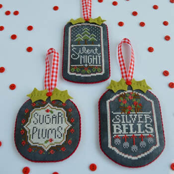 Hands On Design Chalkboard Ornaments - Christmas Collection Part 3 HD-102 ornament cross stitch pattern