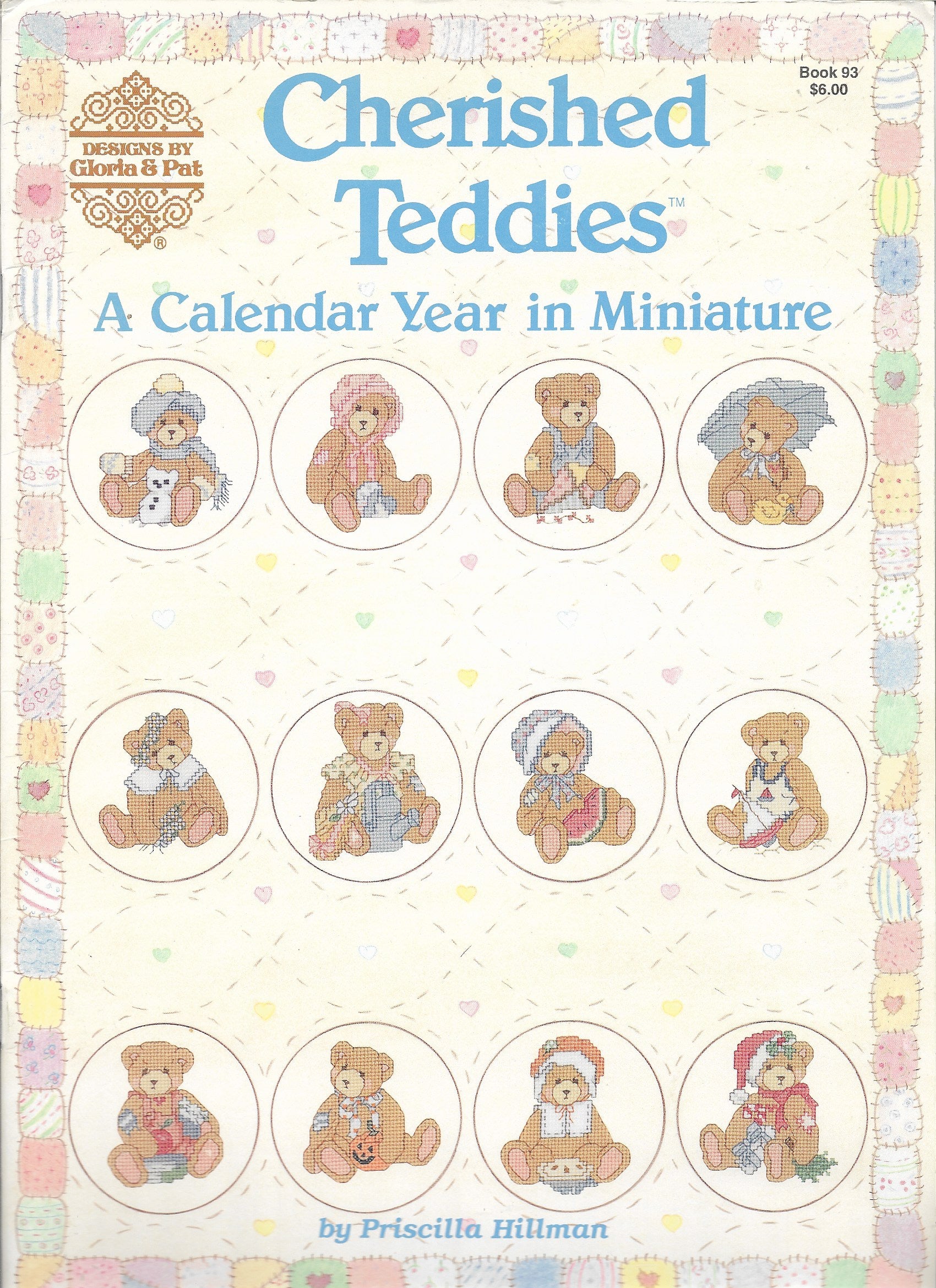 Gloria & Pat Cherished Teddies 93 cross stitch pattern