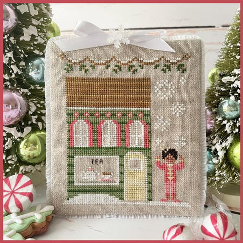 Country Cottage Needleworks Chinese Tea Room Nutcracker village 3 christmas cross stitch pattern