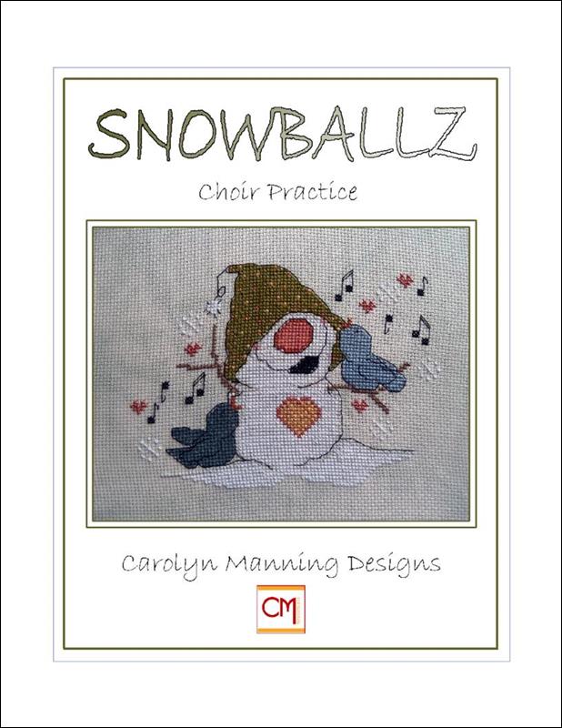 Carolyn Manning Designs Choir Practice snowman cross stitch pattern
