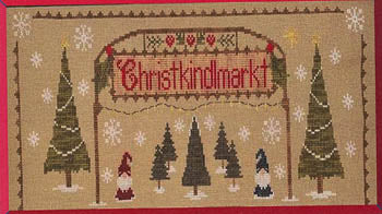 Pickle barrel Christkindlmarkt Part On Christmas cross stitch patern