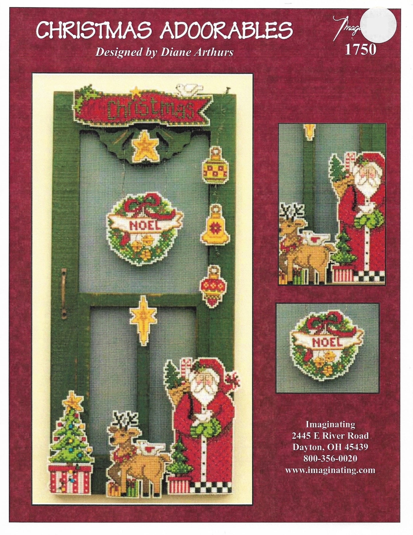 Imaginating Christmas Adoorables 1750 cross stitch pattern