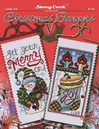 Stoney Creek Christmas Banners V LFT338 cross stitch pattern