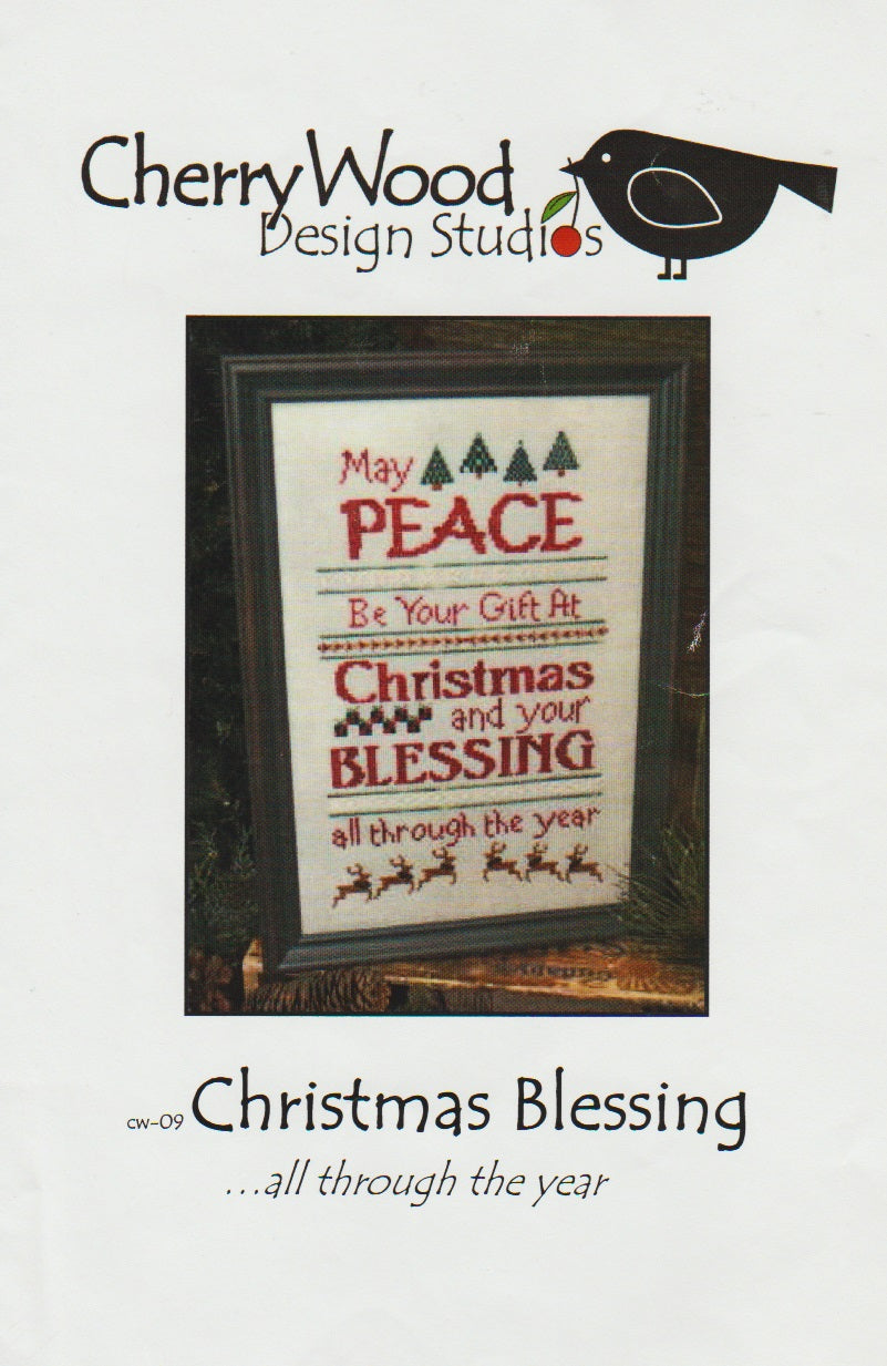 CherryWood Christmas Blessing cross stitch pattern